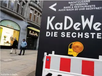  ?? ?? KaDeWe in Berlin.