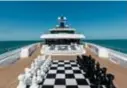  ??  ?? Lady Jorgia’s array of toys includes five jet skis, a six-metre MasterCraf­t X20 competitio­n ski boat and a sailing catamaran. There’s even a giant chess set for those looking to channel their inner grandmaste­r.