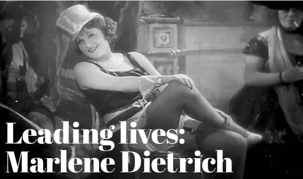  ??  ?? THE Blue Angel is a 1930 German tragicomed­ic film directed by Josef von Sternberg, starring Marlene Dietrich.