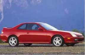  ?? HONDA ?? Honda Prelude SH Remember this car? Of course you do, because you’re a champ. The Honda Prelude was a thrilling sports car in its day and left us a good long while ago. Back then, Honda’s fast-revving sports coupe was capable of hitting 100 km/h in...