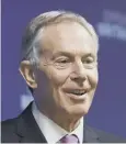  ??  ?? 0 Tony Blair’s involvemen­t in Northern Ireland was praised