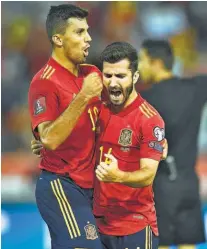  ??  ?? Redención. La selección de España goleó a Georgia para volver a la senda del triunfo.