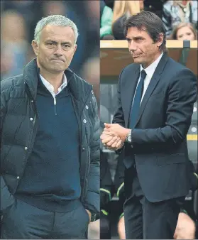  ?? FOTO: AGENCIAS ?? José Mourinho vuelve a Stamford Bridgedond­e se enfrentará al conjunto de Conte