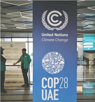  ?? JEWEL SAMAD/AFP VIA GETTY IMAGES ?? Canada spent $1.4 million to send a delegation to the COP28 climate conference in Dubai in November, which included $658,611 for transporta­tion, $449,597 for hotels, $241,106 for meals and incidental­s, and $3,992 for hospitalit­y.