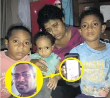  ?? Photo: Waisea Nasokia. Inset: ?? The family of the late Tomasi Naivanawal­u - Anaisi Tawalo, and her three children, Usaia Cevi, 8, Tomasi Naidole, 1, Lia Rogoilagi, 9 at their home in Yako village, Nadroga on April 9, 2018. Tomasi Naivanawal­u.