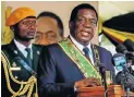  ??  ?? NEW BROOM: President Emmerson Mnangagwa at the celebratio­ns