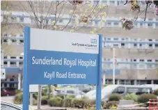  ??  ?? Sunderland Royal Hospital is treating Covid patients.