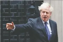  ?? FRANK AUGSTEIN/ THE ASSOCIATED PRESS ?? U.K. Prime Minister Boris Johnson says Britain will continue to seek a trade agreement with the European Union. But he warned that a major obstacle is the bloc's demand that the U.K. follow future changes in the EU'S rules.