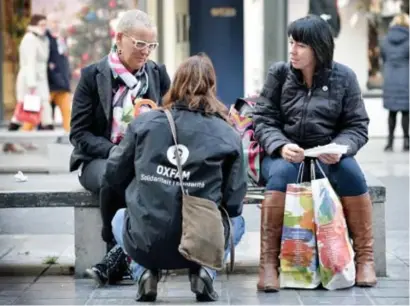  ?? FOTO DBA ?? Oxfam zal een tijdje geen medewerker­s meer de straat opsturen om leden te werven. “Ik wil mijn mensen niet bloot te stellen aan bedreiging­en en belediging­en”, zegt Stefaan Declercq.