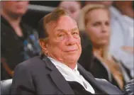  ??  ?? In this Dec. 19, 2011 file photo, Los Angeles Clippers owner Donald Sterling watches the Clippers play the Los Angeles Lakers during an NBA preseason basketball game in Los Angeles. The future of the Clippers is closer to decision as testimony resumes...