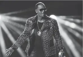  ?? FRANK MICELOTTA / INVISION / THE ASSOCIATED PRESS FILES ?? R. Kelly, one of the top-selling recording artists of all time, has been hounded for years by allegation­s of sexual misconduct involving women and underage girls.