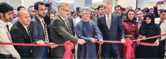 ?? – Jun Estrada/ TIMES OF OMAN ?? EXPANSION: The eighth store of Centrepoin­t at Qurum City Centre was inaugurate­d by Ali Malallah Habib, chairman of Al Habib &amp; Co on Sunday in the presence of senior officials and staff of Landmark Group, invited guests and media.