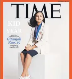  ??  ?? Gitanjali Rao en la portada de la revista Time.