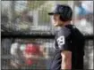  ?? THE ASSOCIATED PRESS — FILE PHOTO ?? Yankees infielder Brandon Drury continues to battle migraine headaches and blurred vision and is not planning on returning anytime soon.