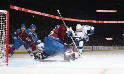  ?? NHLI/Getty Images ?? Steven Stamkos of the Tampa Bay Lightning shoots on the Colorado Avalanche during a February game. Photograph: Michael Martin/