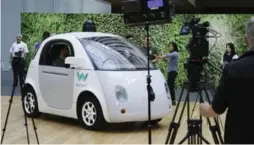  ?? ERIC RISBERG/THE ASSOCIATED PRESS FILE PHOTO ?? Waymo’s autonomous prototypes were rear-ended twice at the same intersecti­on.