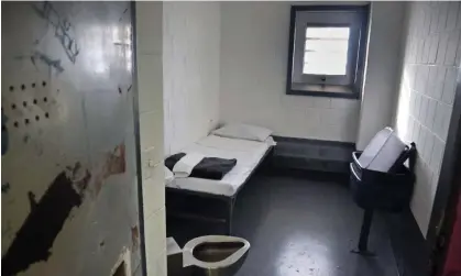  ?? Photograph: Bebeto Matthews/AP ?? A solitary confinemen­t cell at New York's Rikers Island jail. Guadalupe III Constante, a Texas inmate, says: ‘I went on hunger strike to bring attention to this torture.’