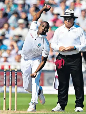  ??  ?? Little threat: Miguel Cummins was part of the attack that struggled at Edgbaston