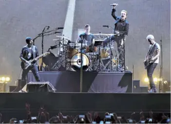  ?? FOTO: AGENCIAS ?? ►► Los irlandeses U2 vuelven en octubre al Estadio Nacional.