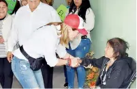  ?? ?? ▮ “Trabajaré en favor de las familias coahuilens­es”, dijo Paty Cardona.