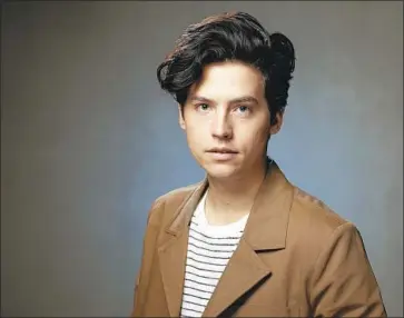  ?? Myung J. Chun Los Angeles Times ?? “RIVERDALE’S” Cole Sprouse is also a photograph­er and plans to do fashion photograph­y while on hiatus.