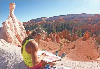  ?? MACGILLIVR­AY FREEMAN FILMS ?? Rachel Pohl captures the multicolor­ed landscapes of Bryce Canyon in Utah.