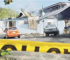  ?? ?? Tres hermanos de entre 70 y 80 años falleciero­n como consecuenc­ia del siniestro ocurrido en San Germán.