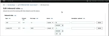  ??  ?? Figure 14: Create port 9033 in the security group