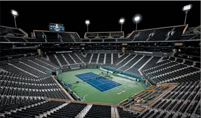  ?? AL BELLO/GETTY ?? The prestigiou­s men’s and women’s tournament in Indian Wells, California was postponed due to the coronaviru­s pandemic.