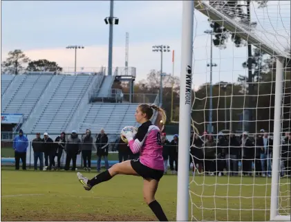  ?? VIRGINIA WESLEYAN ATHLETICS ?? Rachel Quigley has allowed just 10goals with 112saves, 10shutouts and a 0.45goals against average in 23starts.