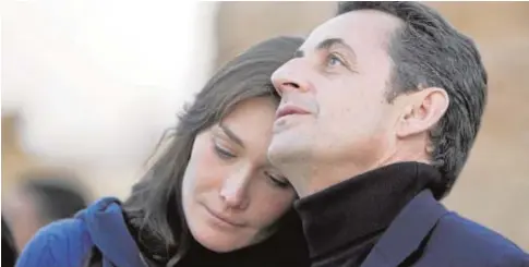  ?? REUTERS ?? Carla Bruni y Nicolas Sarkozy llevan 13 años casados