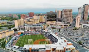  ?? Patrick Sikes Photograph­y/ ?? Dunkin’ Donuts Park in Hartford.