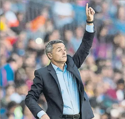  ?? FOTO: PERE PUNTÍ ?? Fran Escribá El entrenador valenciano está en la lista de futuribles de la agenda del Espanyol