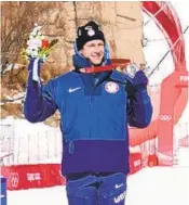  ?? LUCA BRUNO AP ?? Ryan Cochran-Siegle provided a highlight for the U.S. team by taking silver in the super-G.