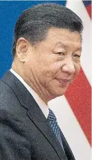  ??  ?? Xi Jinping. Presidente de China.