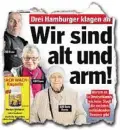  ??  ?? So berichtete die MOPO über die Altersarmu­t in Hamburg.