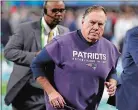  ?? CHRIS O’MEARA/AP PHOTO ?? Patriots head coach Bill Belichick runs off the field after Super Bowl 52 against the Eagles on Sunday at Minneapoli­s.