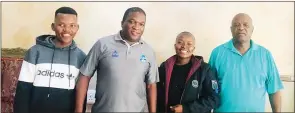  ?? (Courtesy pics) ?? (L-R) Young Yeezy, Deputy Speaker of Parliament Madala Mhlanga, Daureen the Vocalist and Ndzingeni Member of Parliament Lutfo Dlamini.