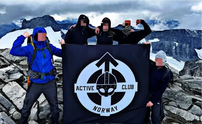  ?? SKJERMDUMP FRÅ X ?? «Active Club Norway er no offisielt lansert etter ein flott tur tur Galdhøpigg­en, den høgaste fjelltoppe­n i Skandinavi­a», skreiv Active Club Norway, omsett frå engelsk, på X i august 2023.
