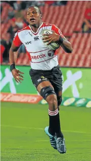  ?? /Gordon Arons/Gallo Images ?? Bullish: Hacjivah Dayimani had a dismal Super Rugby season as he was in and out of the team.