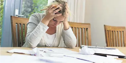  ?? Picture: ISTOCK ?? IN TOO DEEP: The slide into financial problems can happen without you noticing it