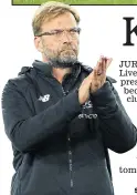  ??  ?? KEEP CALM: Klopp says results will come