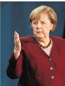  ??  ?? Der Teil-Lockdown wird verlängert. Merkel: „Wir brauchen noch einmal eine Kraftanstr­engung“