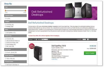  ??  ?? Find bargains you can trust on manufactur­ers’ refurb sites, such as Dell Refurbishe­d £4.49 for a Windows 10 product key? Don’t be tempted