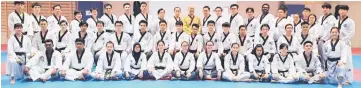  ??  ?? Participan­ts at the recent poomsae coaching course in Kuala Lumpur.