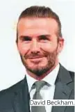  ??  ?? David Beckham.