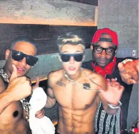  ??  ?? Bodi nightclub tweeted out this photo of 19-year-old Justin Bieber on Wednesday.