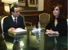  ?? Reprodução ?? Vídeo da reunião de Marcelo Odebrecht e Cristina Kirchner