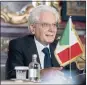  ?? ANDREW HARNIK — AP ?? Italian President Sergio Mattarella, shown in 2017, was elected to a second seven-year term as the country’s head of state.