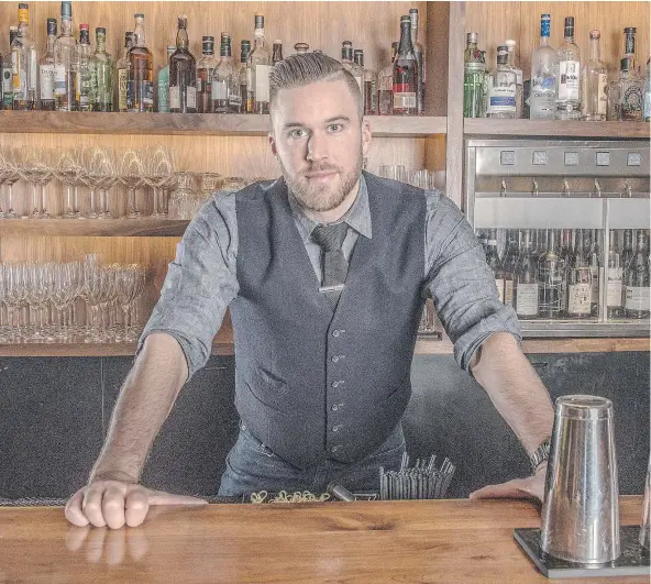  ?? — SLICE TV ?? Vancouver bartender Adam Snider is featured more in the second season of First Dates. His don’ts for dating? ‘Not dressing well, drinking too much, talking about themselves too much and generally trying too hard.’